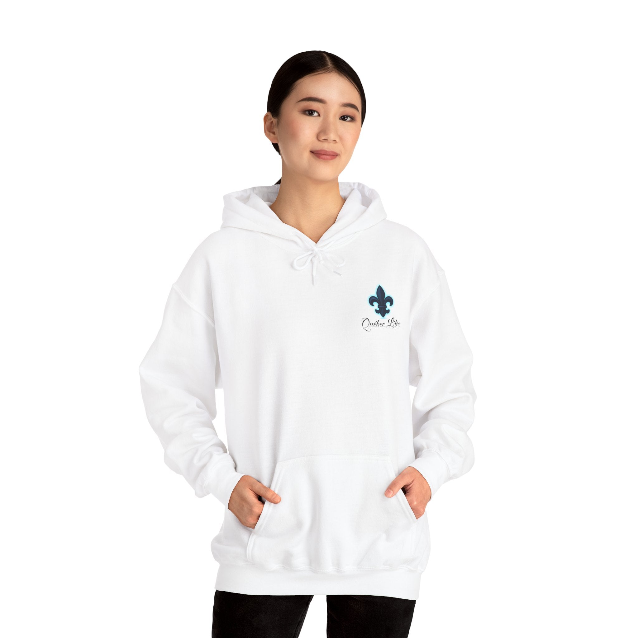 Sweat à capuche — Logo Fleur de Lys « Positive Vibes » sur la poitrine