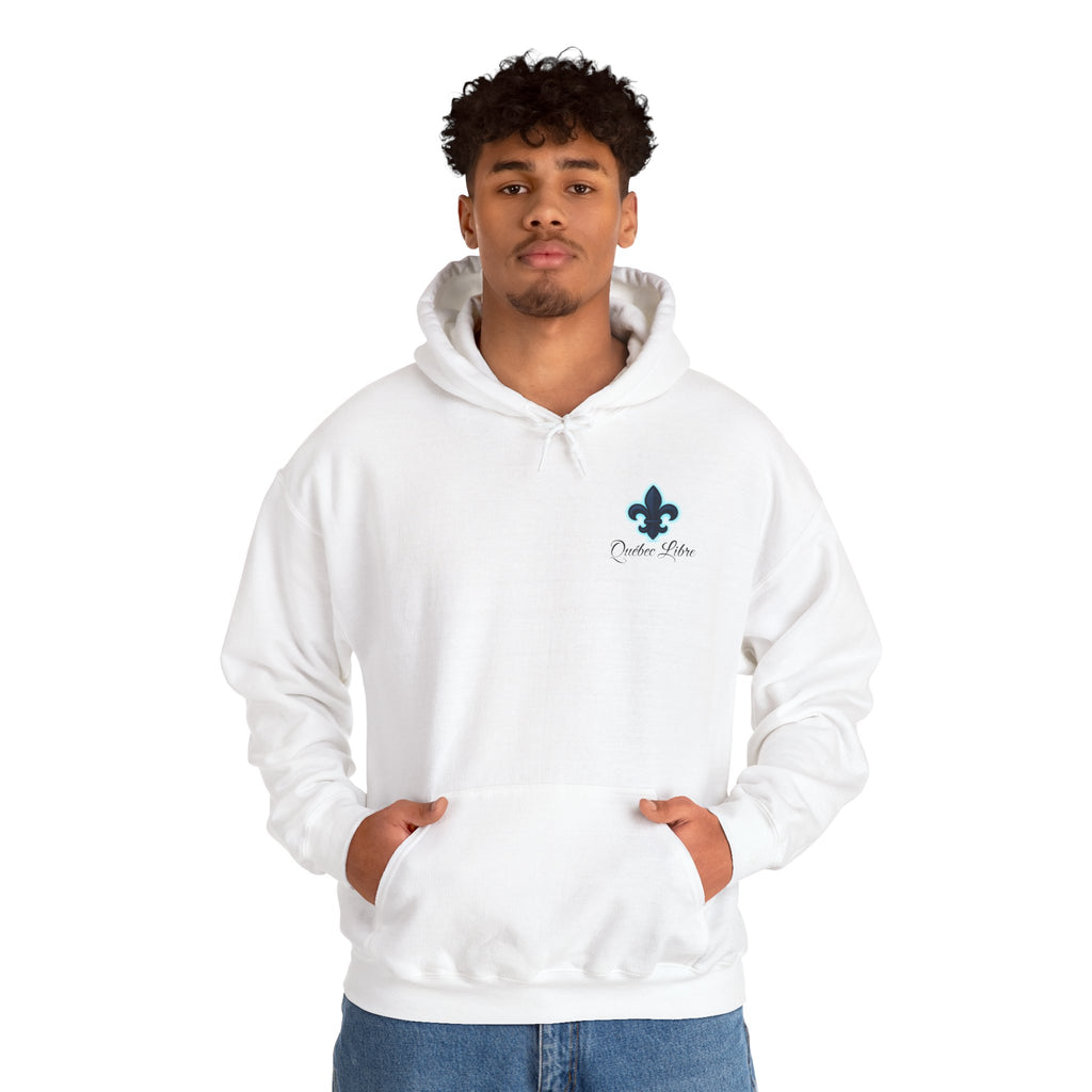 Sweat à capuche — Logo Fleur de Lys « Positive Vibes » sur la poitrine